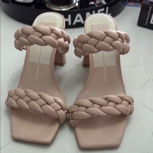 Dolce Vita Blush Braided Strappy Heels